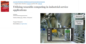 Research paper: Utilizing wearable computing in industrial service applications